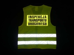 Kamizelka ostrzegawcza Inspekcji Transportu Drogowego (Tył)