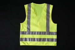 Kamizelka ostrzegawcza z pasami poziom i pion (Tył)